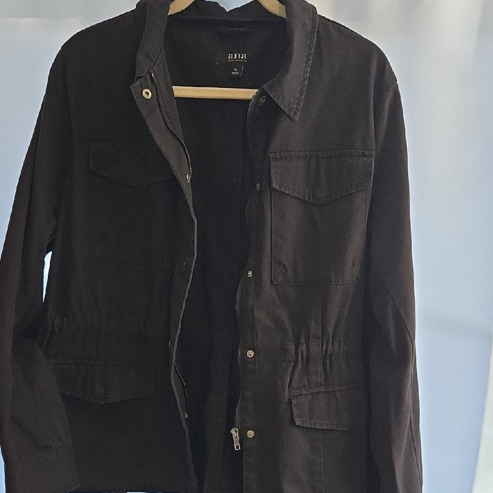 a.n.a Women's Black Utility Jacket